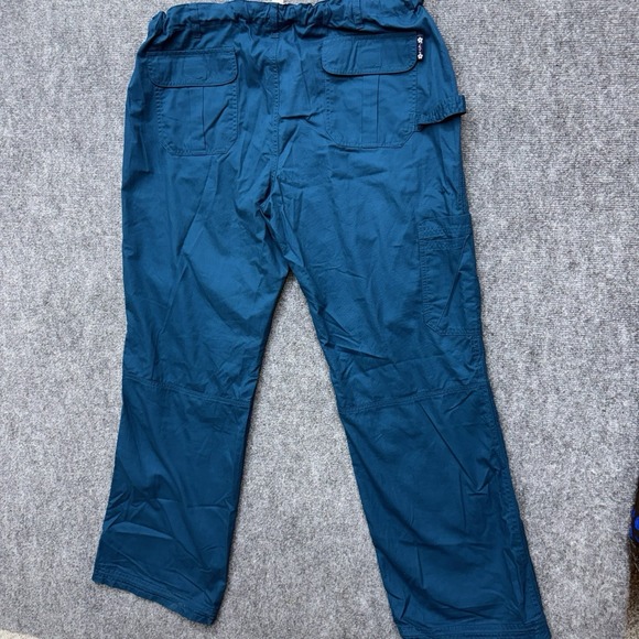 Koi Stretch Lindsey Women's XL Caribbean Blue Scrub Pants 121336 - Picture 9 of 11